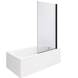 Duravit Ba&ntilde;era Derecha 170 X 70 Cm Duravit D-code Con Desag&uuml;e Central + Mampara De Ba&ntilde;o Aurys Raywall Negra Mate