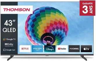 Thomson 43QG4S14 - tv qled 43 (109 cm) - 4K 3840x2160 - hdr 10 - Google tv - 2xHDMI 2.1 + 2xHDMI 2.0 - Thomson