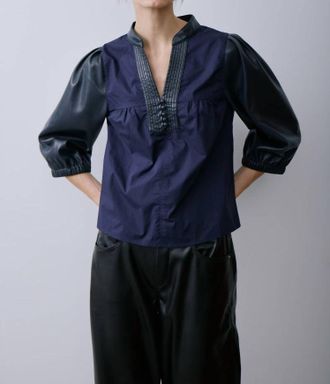 M&eacute;lissa Nepton Rocha Blouse In Dark Navy