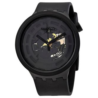 Swatch Bioceramic Quartz Black Dial Mens Watch SB03B100