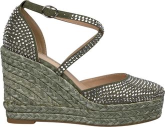 Alma En Pena Alma EN Pena, Schoenen, Dames, Groen, 41 EU, Wig met strass teen