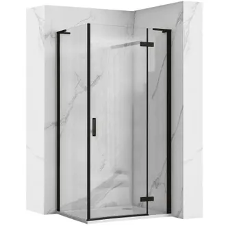Rea Mampara De Ducha Rea Hugo Black 80x90