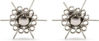 D'Heygere Orecchini a bottone XL - Argento