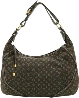 Louis Vuitton Pre-owned Monogram Mini Lin Manon MM Schoudertas - Dames - Vintage Schoudertas - Bruin - ONE Size - Leer - Vintage