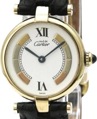 Cartier Pre-owned Watches, female, White, Size: ONE SIZE Pre-owned Must 590004 Wristwatch