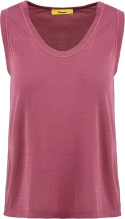 Drumohr Stijlvolle T-shirts en Polos - Dames - Tops zonder mouwen - Roze - S - Tops