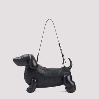 Thom Browne Hector Pebbled Leather Shoulder Bag