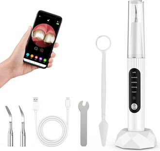 OEM Removedor De C&aacute;lculos Dentales Ultras&oacute;nico Visual De Alta Frecuencia Mei, Limpiador Dental Con Ajuste De Cinco Velocidades Y Protector Dental