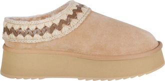 Mou Sabot Clog - Dames - Pantoffels - Beige - 40 EU - Leer - Schoenen