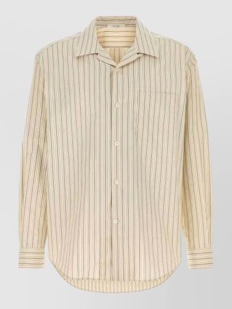 The Row embroidered cotton shirt