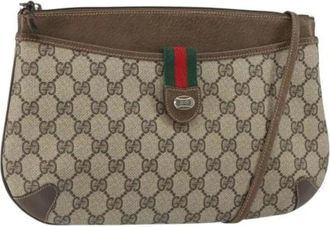 Gucci Pre-owned Cross Body Bags, female, Beige, Size: ONE SIZE Pre-owned Canvas gucci-bags