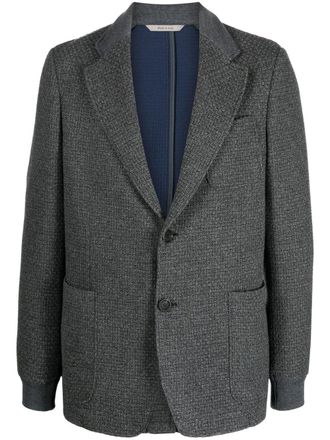 Canali single-breasted fitted blazer - Grey