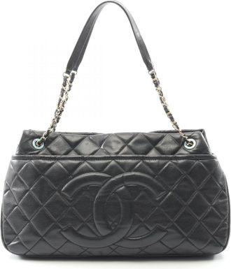 Chanel Black Leather Tote Bag (Pre-Owned)