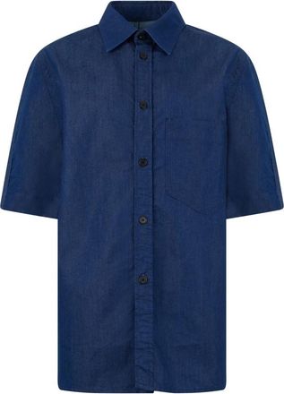 Givenchy Couture Seam Shirt - Heren - Spijkeroverhemden - Blauw - L - Katoen - Overhemden