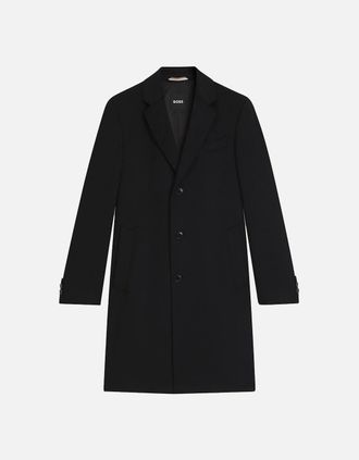 HUGO BOSS Mens H Hyde 254 Coat Black - Size: Regular/52