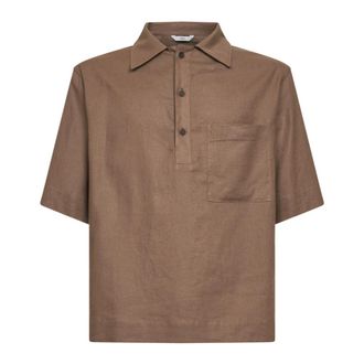 Hev&ograve; Polo Shirts, male, Purple, Size: S Montursi Shirt