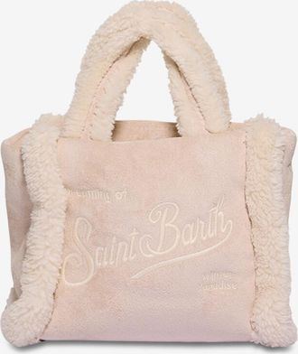 MC2 Saint Barth Rechteckige Schultertasche aus synthetischem Lammfell