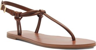 Schutz Nina Ankle Strap Sandal in Cognac at Nordstrom, Size 6.5