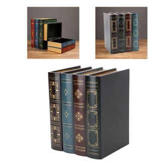 Infinite Caja De Almacenamiento Vintage Con Forma De Libro, Fabricada En Aglomerado De Alta Calidad, 742 G, 16 X 14 X 20 Cm, Para Decoraci&oacute;n Y Almacenamiento M