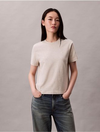Calvin Klein Jeans Calvin Klein Womens Monogram T-Shirt - Neutral - XS