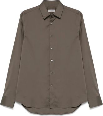 Canali Camicia in popeline - Verde