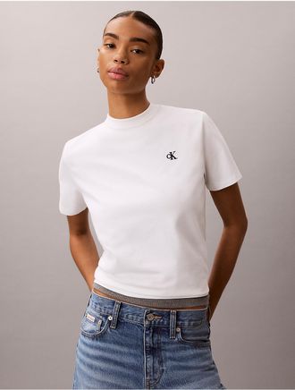 Calvin Klein Jeans Calvin Klein Womens Sun Graphic Cooling Jersey Classic Tee - Open White - XL
