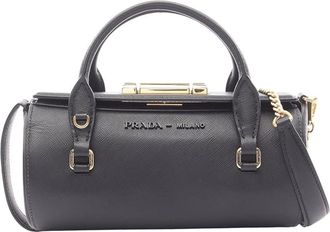 Prada Pre-owned Prada Mini Saffiano Sybille Barrel Bag Ladies G72LJOI35QHZKLS8