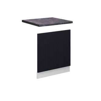 Vicco Panel Frontal Fame-line, Rayas Negras, 60 Cm, Et Antracita