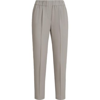 Brunello Cucinelli Tailored Jogger trousers in Light Grey at Nordstrom, Size 38 It