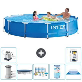 Intex Piscina Con Estructura Redonda - 366x76 Cm - 8-piezas S31739