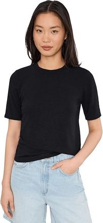 Michael Stars Frankie Crew Neck Top Womens Clothing Black : XL (US 10-12), Polyester/Rayon/Spandex