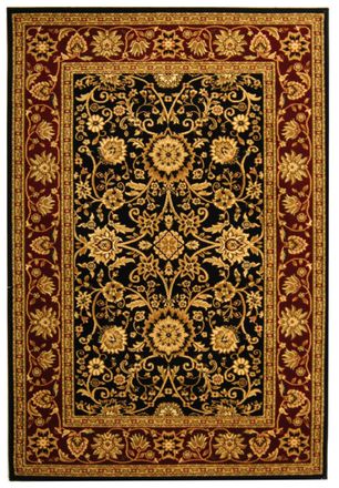Safavieh Alfombra tradicional de polipropileno negro/rojo, 183 x 274 cm