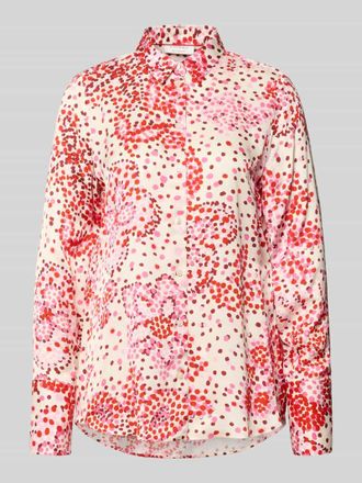 Eterna Bluse aus Viskose mit verl&auml;ngertem R&uuml;cken in Rot, Gr&ouml;&szlig;e 34