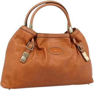 Chlo&eacute; Pre-owned Handbag - Dames - Vintage Handtas - Bruin - ONE Size - Leer - Vintage