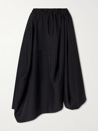 adidas Originals + Y-3 Gonna In Shell Riciclato Con Arricciature - Nero