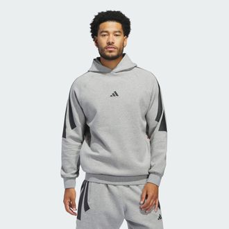 adidas adidas Performance Unisex Basketball Spacer Hoodie (Gender Neutral) - Light Grey - Size X-Small