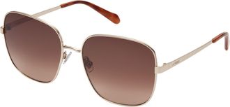 Fossil Womens Billie Square Sunglasses