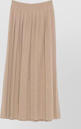 Lisa Yang cashmere high-rise midi pleated skirt