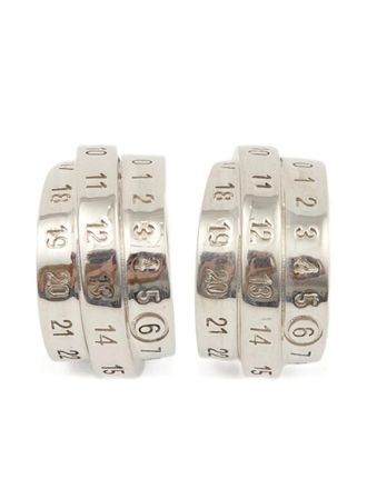 Maison Margiela Triple Logo Earrings Accessories