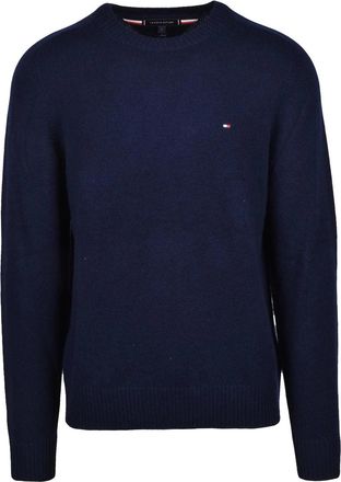 Tommy Hilfiger Blue Crewneck Cotton Pullover