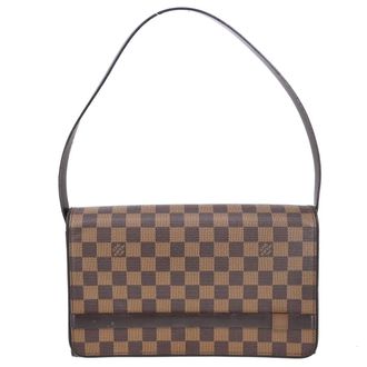 Louis Vuitton Tribeca Handbag Damier Brown Canvas Handbag (Pre-Owned)