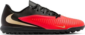 Nike Phantom 6 platte voetbalschoenen voor volwassenen (unisex) (Rood, Zwart)