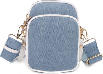 Mali + Lili Josephine Denim Crossbody Bag in Light Denim at Nordstrom