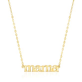 MAX + STONE 14k Yellow Gold mama Necklace