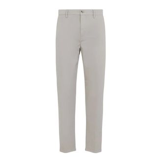 Canali Pantalones Chinos de Corte Zanahoria - Trousers - Hombre - Beige - 2XL