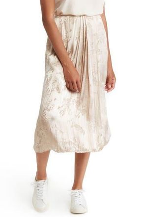 Vince Asymmetric Floral Print Drape Skirt in White Sand at Nordstrom Rack, Size 2