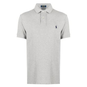 Polo Ralph Lauren Grey Pique Polo Shirt, Size X-Small