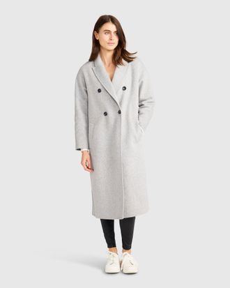 Belle & Bloom Guestlist Oversized Double Breasted Coat