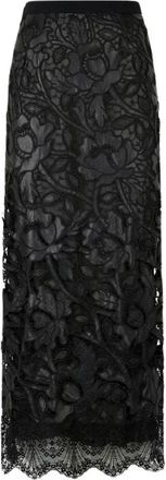 Roberto Cavalli Gonna lunga con motivo floreale all-over - - Skirts - Donna - Nero - M
