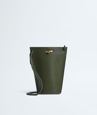 Bottega Veneta Borsa a secchiello per smartphone Bacio - Verde - Donna - U